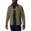 Men's Columbia FAST TREK LIGHT Full Zip Fleece-Stone Green